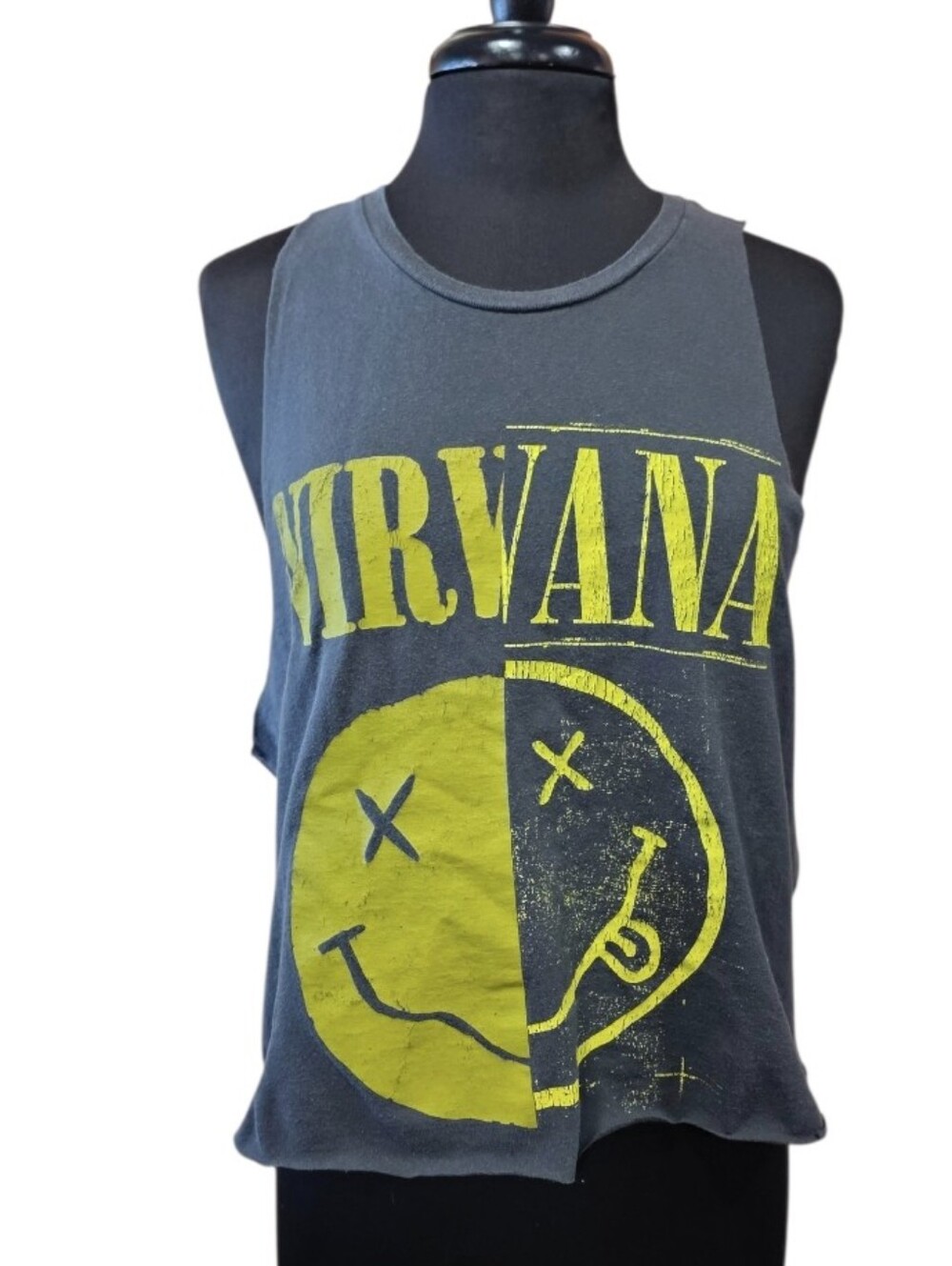 NIRVANA Custom Cut Tank Top Retro Band Graphic Tank Grunge Boho